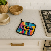 Load image into Gallery viewer, Gay Rights are Human Rights Pair of Pot Holders