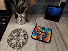 Load image into Gallery viewer, Gay Rights are Human Rights Pair of Pot Holders