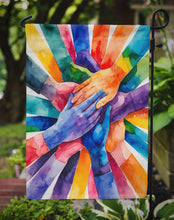 Load image into Gallery viewer, Together, Stronger Pride Garden Flag