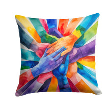 Load image into Gallery viewer, Together, Stronger Pride Throw Pillow