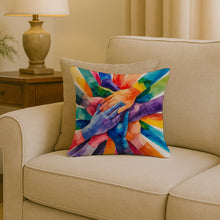 Load image into Gallery viewer, Together, Stronger Pride Throw Pillow