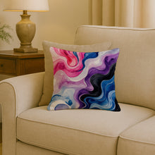 Load image into Gallery viewer, Genderfluid Pride Throw Pillow
