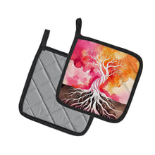 Load image into Gallery viewer, Rooted in Lesbian Pride Pair of Pot Holders