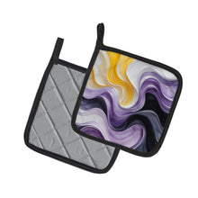 Load image into Gallery viewer, Nonbinary Pride Pair of Pot Holders