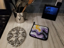 Load image into Gallery viewer, Nonbinary Pride Pair of Pot Holders
