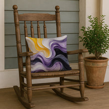 Load image into Gallery viewer, Nonbinary Pride Throw Pillow