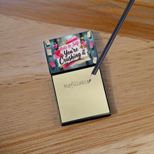 Load image into Gallery viewer, Note to Self You're Crushing It Funny Sticky Note Holder