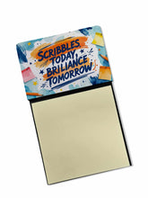 Load image into Gallery viewer, Scribbles Today Brilliance Tomorrow Funny Sticky Note Holder