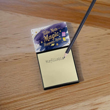 Load image into Gallery viewer, Take Note Magic Happens Here Funny Sticky Note Holder