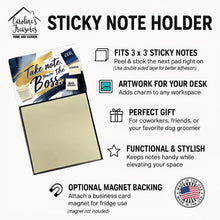 Load image into Gallery viewer, Take Note You’re the Boss Funny Sticky Note Holder