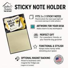 Load image into Gallery viewer, This Is a Very Official Note Funny Sticky Note Holder