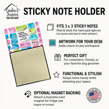 Load image into Gallery viewer, Diagnosed three people, prescribed five Sticky Note Holder – Funny Nursing Desk Accessory, Made in USA
