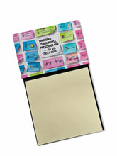 Load image into Gallery viewer, Diagnosed three people, prescribed five Sticky Note Holder – Funny Nursing Desk Accessory, Made in USA
