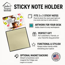 Load image into Gallery viewer, Do not approach until  Sticky Note Holder – Funny Nursing Desk Accessory, Made in USA