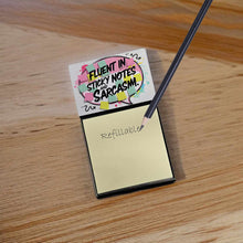 Load image into Gallery viewer, Fluent in Sticky Note Holder – Funny Nursing Desk Accessory, Made in USA