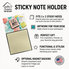 Load image into Gallery viewer, My plan of care Sticky Note Holder – Funny Nursing Desk Accessory, Made in USA