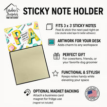 Load image into Gallery viewer, PA Professionally Attached Sticky Note Holder – Funny Nursing Desk Accessory, Made in USA