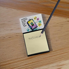 Load image into Gallery viewer, Running on low battery Sticky Note Holder – Funny Nursing Desk Accessory, Made in USA