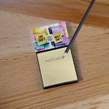 Load image into Gallery viewer, Keeping day and night shift from fighting Sticky Note Holder – Funny Nursing Desk Accessory, Made in USA