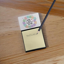 Load image into Gallery viewer, Cheaper than therapy Sticky Note Holder – Funny Nursing Desk Accessory, Made in USA