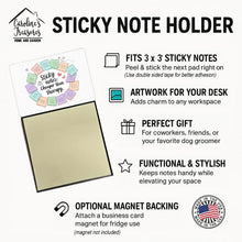 Load image into Gallery viewer, Cheaper than therapy Sticky Note Holder – Funny Nursing Desk Accessory, Made in USA