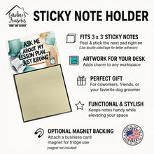 Load image into Gallery viewer, Ask Me About My Lesson Plan Funny Sticky Note Holder for Teacher's Gift