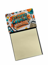 Load image into Gallery viewer, Certified Chaos Wrangler Funny Sticky Note Holder for Teacher's Gift