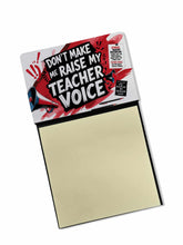 Load image into Gallery viewer, My Teacher Voice Funny Sticky Note Holder for Teacher's Gift