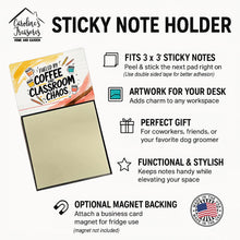 Load image into Gallery viewer, Fueled by Coffee Funny Sticky Note Holder for Teacher's Gift