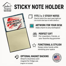 Load image into Gallery viewer, Grades Are Posted Funny Sticky Note Holder for Teacher's Gift