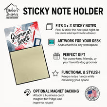 Load image into Gallery viewer, Grammar Goals Funny Sticky Note Holder for Teacher's Gift