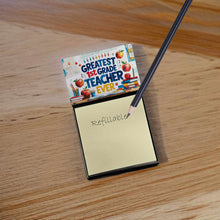 Load image into Gallery viewer, Greatest 1st Grade Teacher Ever Funny Sticky Note Holder for Teacher's Gift
