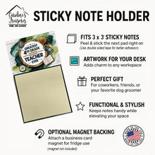Load image into Gallery viewer, Greatest 4th Grade Teacher Ever Funny Sticky Note Holder for Teacher's Gift