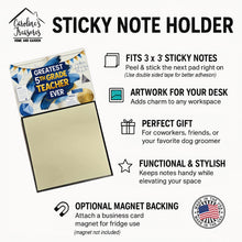 Load image into Gallery viewer, Greatest 5th Grade Teacher Ever Funny Sticky Note Holder for Teacher's Gift
