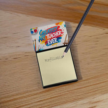 Load image into Gallery viewer, Greatest Art Teacher Ever Funny Sticky Note Holder for Teacher's Gift