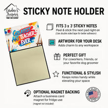 Load image into Gallery viewer, Greatest Art Teacher Ever Funny Sticky Note Holder for Teacher's Gift