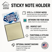 Load image into Gallery viewer, Greatest Athletic Trainer Ever Funny Sticky Note Holder for Teacher's Gift