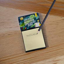 Load image into Gallery viewer, Greatest Behavior Specialist Ever Funny Sticky Note Holder for Teacher's Gift