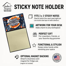 Load image into Gallery viewer, Greatest Career Teacher Ever Funny Sticky Note Holder for Teacher's Gift