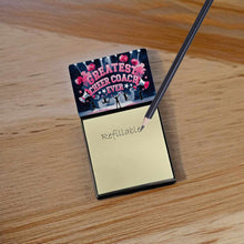 Load image into Gallery viewer, Greatest Cheer Coach Ever Funny Sticky Note Holder for Teacher's Gift