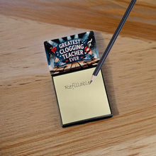 Load image into Gallery viewer, Greatest Clogging Teacher Ever Funny Sticky Note Holder for Teacher's Gift