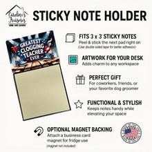 Load image into Gallery viewer, Greatest Clogging Teacher Ever Funny Sticky Note Holder for Teacher's Gift