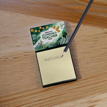 Load image into Gallery viewer, Greatest Economics Teacher Ever Funny Sticky Note Holder for Teacher's Gift