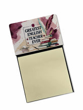 Load image into Gallery viewer, Greatest English Teacher Ever Funny Sticky Note Holder for Teacher's Gift