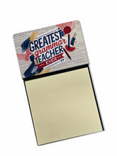 Load image into Gallery viewer, Greatest Grammar Teacher Ever Funny Sticky Note Holder for Teacher's Gift