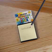 Load image into Gallery viewer, Greatest Kindergarten Teacher Ever Funny Sticky Note Holder for Teacher's Gift