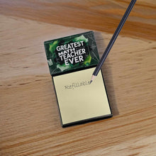 Load image into Gallery viewer, Greatest Math Teacher Ever Funny Sticky Note Holder for Teacher's Gift