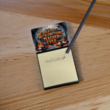 Load image into Gallery viewer, Greatest Metalsmithing Teacher Ever Funny Sticky Note Holder for Teacher's Gift