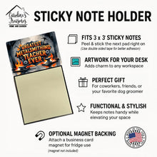 Load image into Gallery viewer, Greatest Metalsmithing Teacher Ever Funny Sticky Note Holder for Teacher's Gift