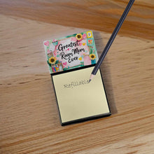 Load image into Gallery viewer, Greatest Room Mom Ever Funny Sticky Note Holder for Teacher's Gift